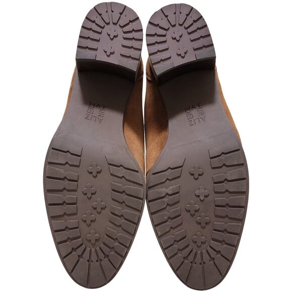 Naturalizer Women Lesson Block Heel Moc Toe Oxford Booties Size US 9.5M Chestnut - Picture 5 of 5